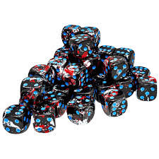 Chessex Brush 12mm d6 set 36ct