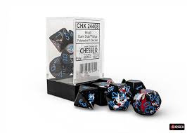Chessex Matching Brush style Polyhedral 7-die set