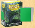 Dragon Shield Matte Dual Apple Green and Silver 100ct