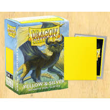Dragon Shield Matte Dual Yellow and Silver 100ct