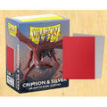Dragon Shield Dual Matte Crimson and Silver 100ct