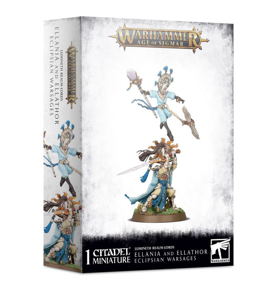 AoS: Lumineth Realm-Lords Ellania & Ellathor Eclipsian Warsages