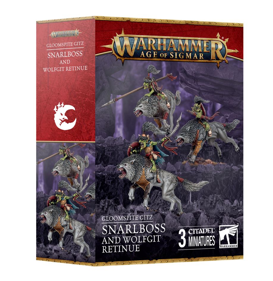 AoS: Gloomspite Gitz Snarlboss & Wolfgit Retinue