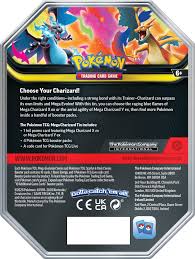 Pokemon Mega Charizard X/Y Ex Tin