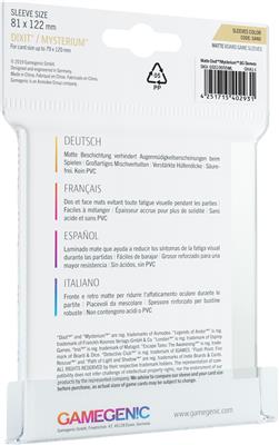 Gamegenic Matte Board Game Sleeves Dixit / Mysterium 81x122 90ct