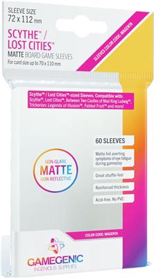 Gamegenic Matte Board Game Sleeves Scythe/Lost cities 72x112 60ct